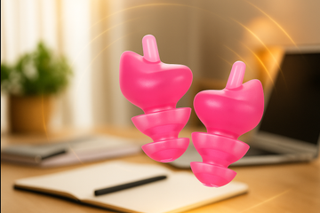 Noise-cancelling earplugs for focused study and work